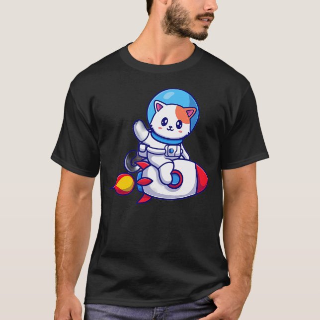 Camiseta Astronauta de Gato (Frente)