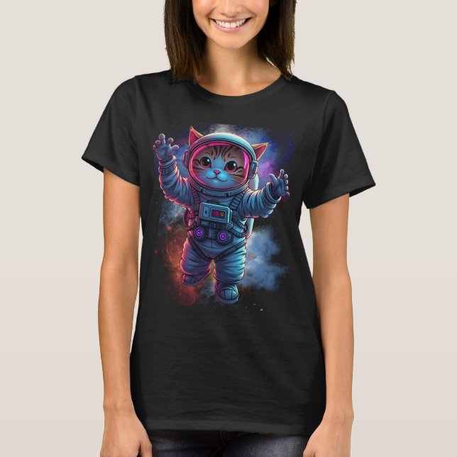Camiseta Astronauta de gato (Frente)