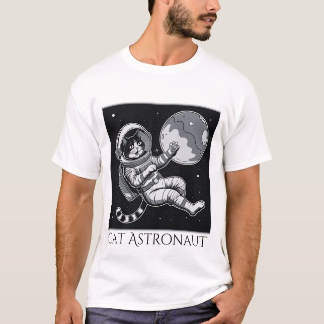 Camiseta Astronauta de Gato (Frente)