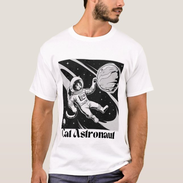 Camiseta Astronauta de Gato (Frente)