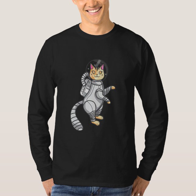 Camiseta Astronauta de Gato (Frente)