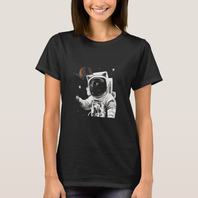 Camiseta Astronauta de Gato (Frente)