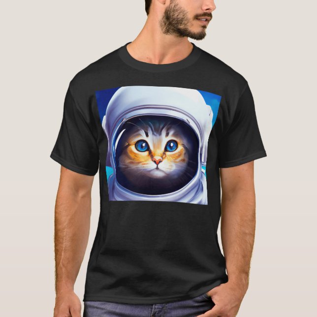 Camiseta Astronauta de Gato (Frente)