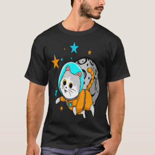 Camiseta Astronauta de Gato Bonito