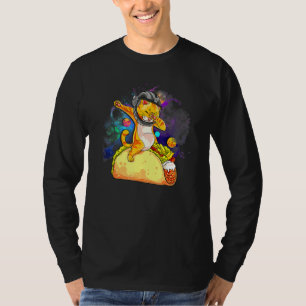 Camiseta Astronauta De Gato Divertido No Espacial Andando T