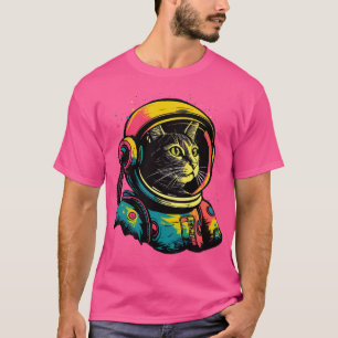 Camiseta Astronauta de Gato Espacial