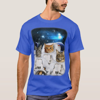 Camiseta Astronauta De Gato Espacial Catronauta Com Cabeça 