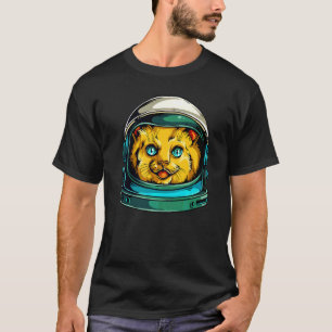 Camiseta Astronauta de Gato Espacial Engraçado