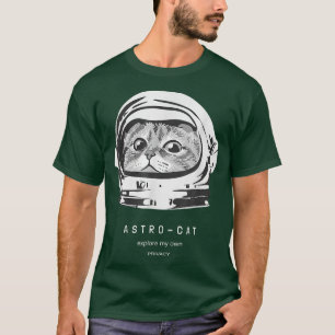 Camiseta Astronauta de Gato Espacial Gato Cosmico Raveling 