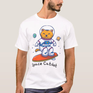 Camiseta astronauta de gatos