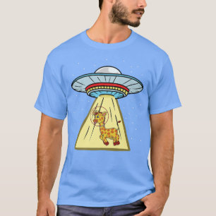 Camiseta Astronauta de Girafa de Rapto do Ufo