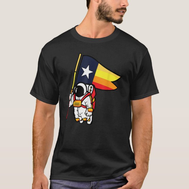 Camiseta Astronauta de Houston Space City (Frente)