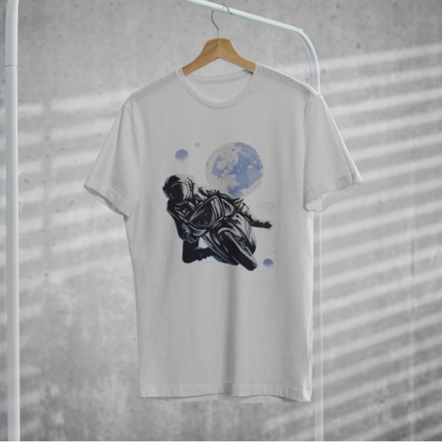 Camiseta Astronauta de moto (Criador carregado)