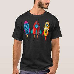 Camiseta Astronauta de Navios-Foguete