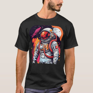 Camiseta Astronauta De Odisseia Cósmica Na Vasteira Do Espa