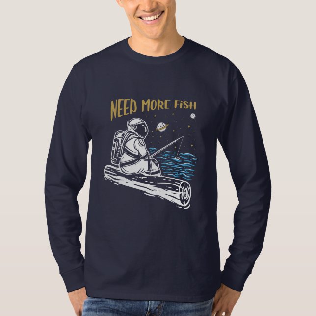 Camiseta Astronauta de Pesca (Frente)