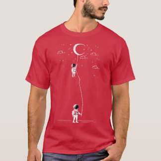 Camiseta Astronauta de Presente na Ciência Subindo