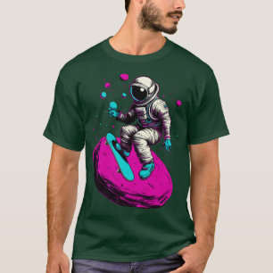Camiseta Astronauta de Skate A Ciência Espacial Oferece Eng