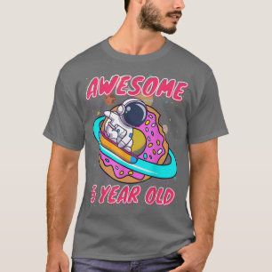 Camiseta Astronauta de Space Boy incrível em Birthda, 5 ano