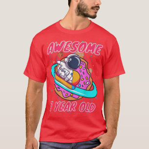 Camiseta Astronauta de Space Boy incrível em Birthda, 7 ano