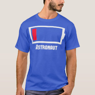 Camiseta Astronauta de Trabalho de Baixo Consumo de Bateria