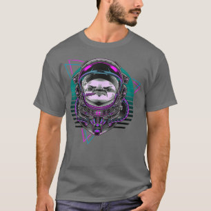 Camiseta Astronauta de Vaporwave - Letra de Lama de Arte do