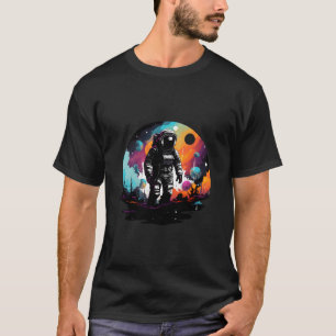 Camiseta Astronauta de Verão, Lua caminha Homens Gráfico