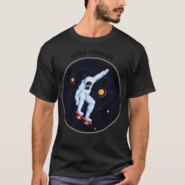 Camiseta Astronauta de Viajante Espacial (Frente)
