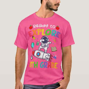 Camiseta Astronauta de volta à escola pronta para executar