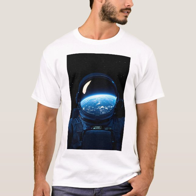 Camiseta Astronauta design no estilo Katsuhiro Otomo flyin (Frente)