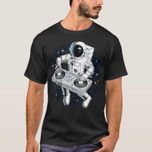 Camiseta Astronauta DJ com Tornável