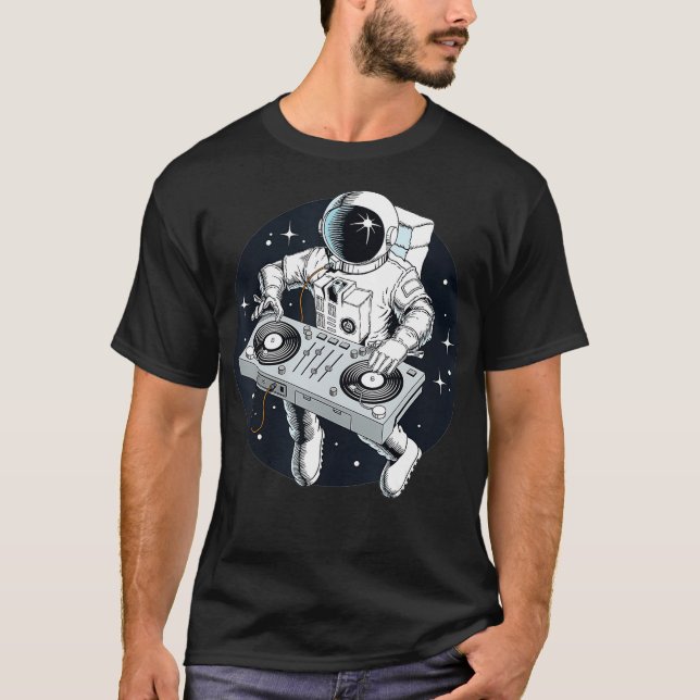 Camiseta Astronauta DJ com Tornável (Frente)