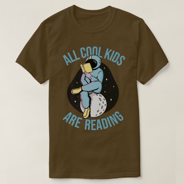 Camiseta Astronauta do BookLover Lê o Bookworm (Frente do Design)