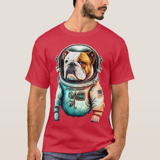 Camiseta Astronauta do Bulldog 2