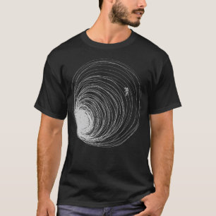 Camiseta Astronauta Do Buraco Negro Perdido No Espaço Por T