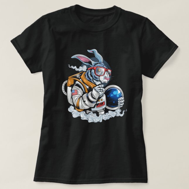 Camiseta Astronauta do Coelho (Frente do Design)