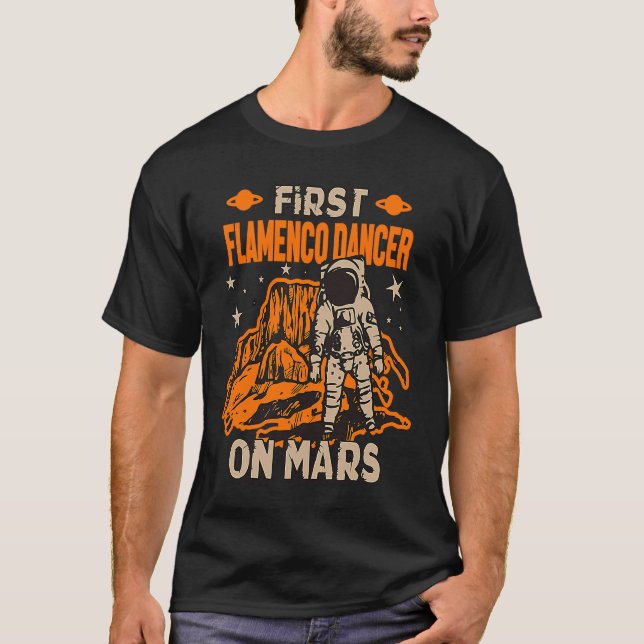 Camiseta Astronauta do Dançarino Flamenco (Frente)