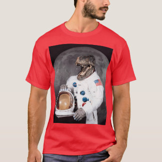 Camiseta Astronauta do Dinossauro TRex