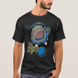 Camiseta Astronauta do Espaço de Gato
