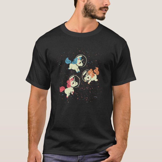 Camiseta Astronauta do Espaço Exterior Gala Animal da Magia (Frente)