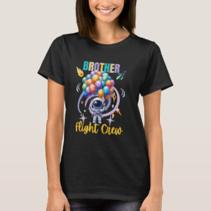 Camiseta Astronauta do Espaço Exterior, irmão de aniversári