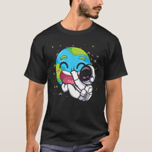 Camiseta Astronauta do Espaço Exterior Terra Astronomia Uni