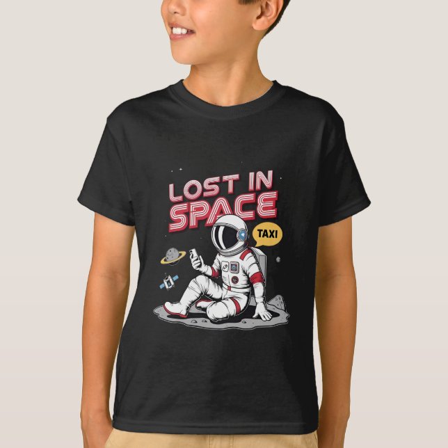 Camiseta Astronauta do Espaço Perdido (Frente)