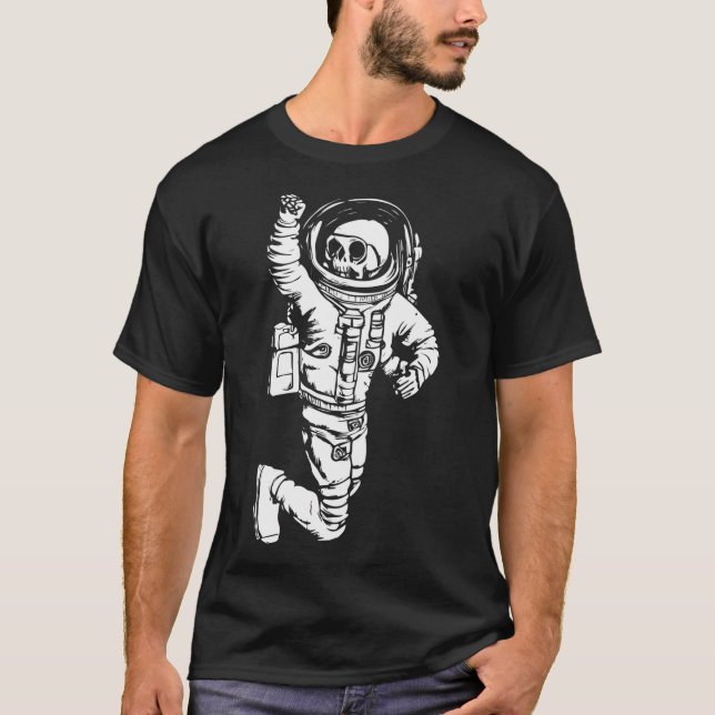 Camiseta Astronauta do Esqueleto (Frente)