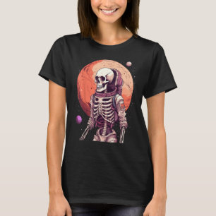 Camiseta Astronauta do Esqueleto Ocupa Marte em Astronauta