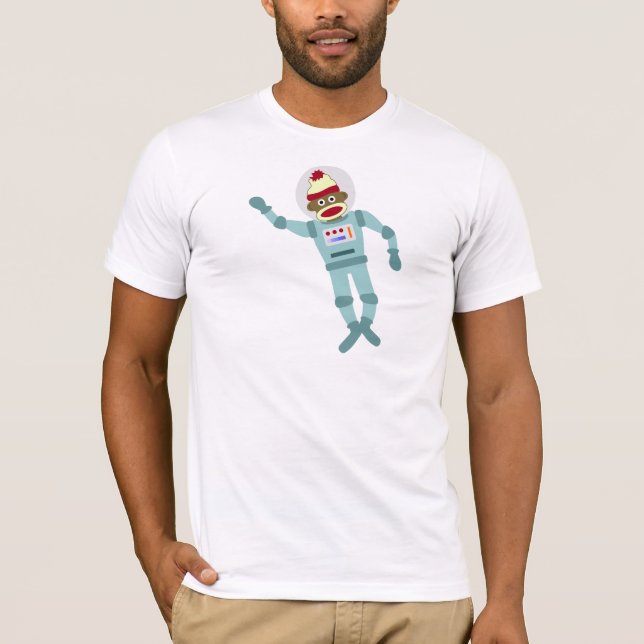 Camiseta Astronauta do macaco da peúga (Frente)