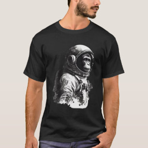 Camiseta Astronauta do macaco Viagem espacial