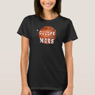 Camiseta Astronauta do Occupy Mars Astronauta Espacial Exte