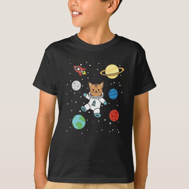 Camiseta Astronauta do Planeta Terra Marte (Frente)