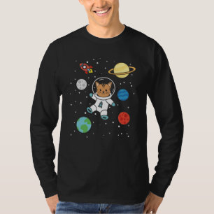 Camiseta Astronauta do Planeta Terra Marte